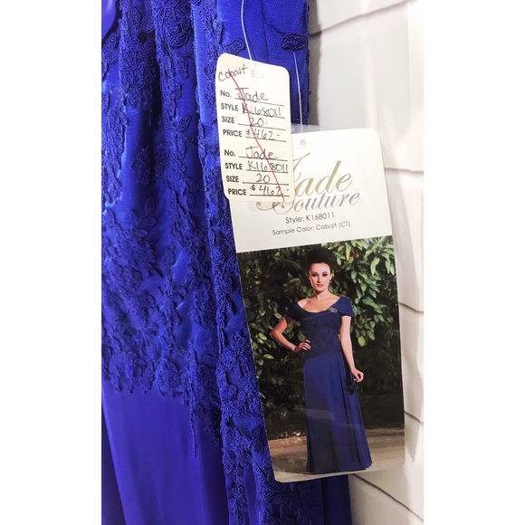 Jade Couture Bridesmaid Draped Neck Dress K168011 - Picture 6 of 8